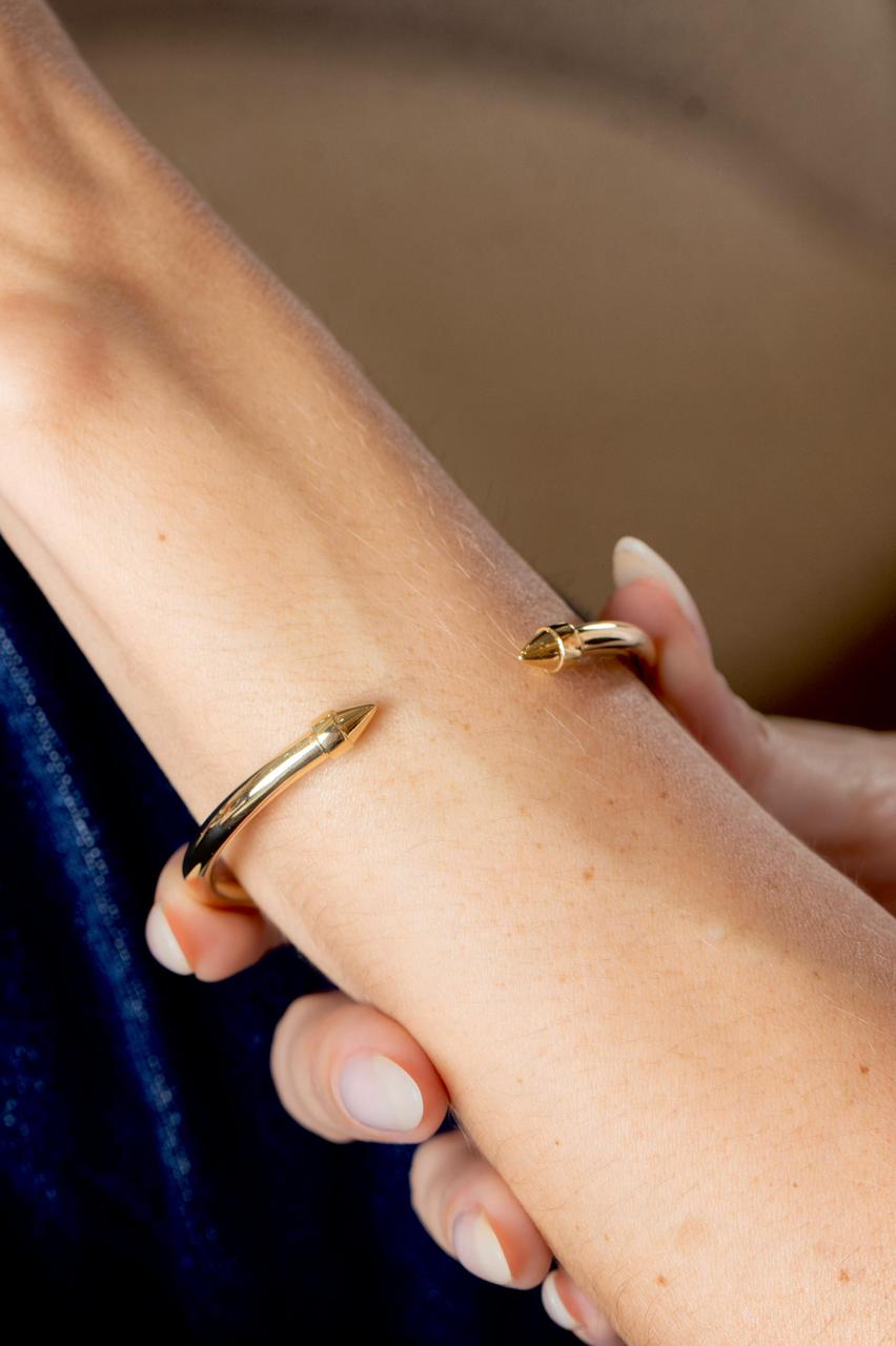 Bracelete Ouro 18K Spikes